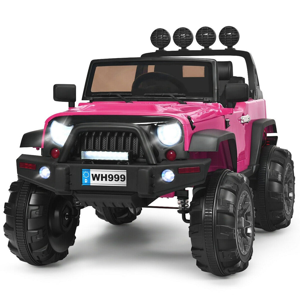 Costzon Ride on Truck, 12V Battery Powered Electric Vehicle w/ 2.4G Remote Control - costzon