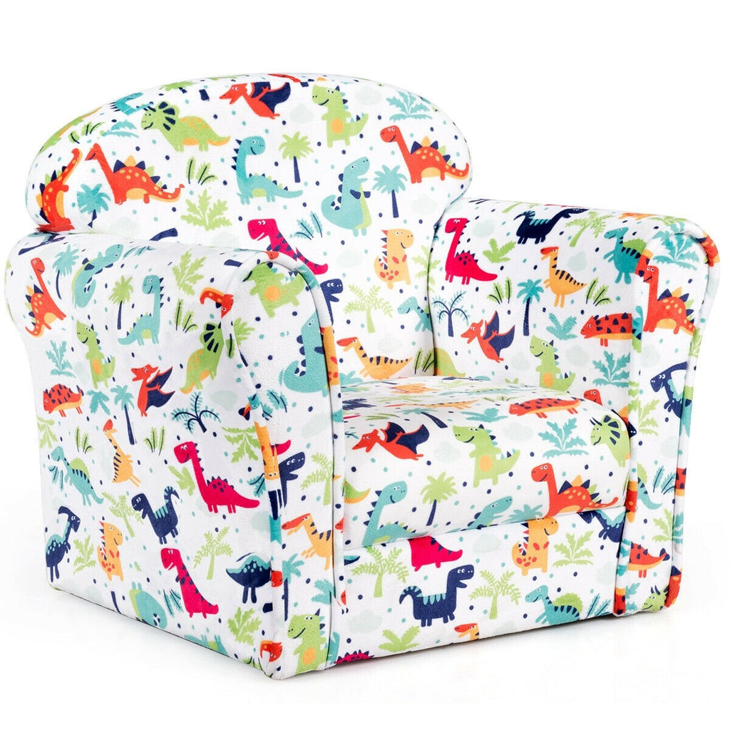 Costzon Kids Sofa, Children Armrest Chair with Pattern, Toddler Furniture, Dinosaur - costzon