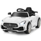 Costzon Ride on Car, 12V Licensed Mercedes Benz GTR Kids Car to Drive, Electric Cars for Kids
