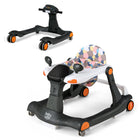 Costzon 2-in-1 Foldable Baby Activity Walker with Adjustable Height & Speed