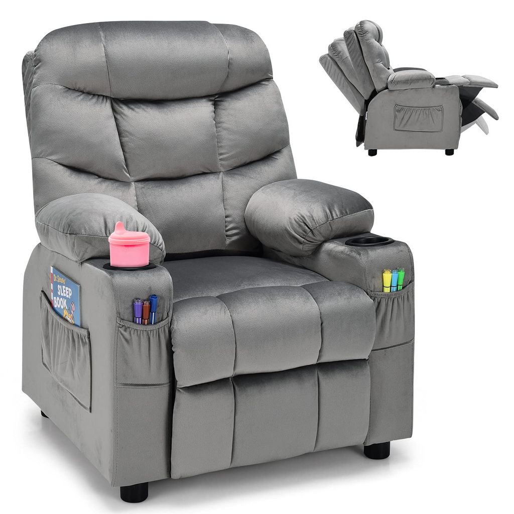  Kids Recliner Chair with Cup Holder - Costzon