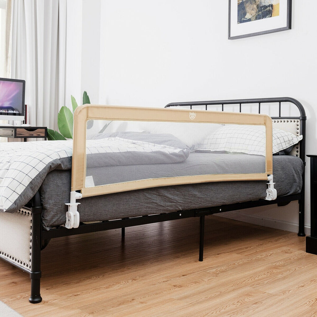 Bed Rails for Toddlers, 59'' Extra Long, Swing Down Bed Guard - costzon