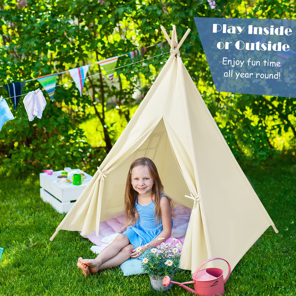 Click N' Play Giant Kids Foam Playhouse Play Tent for Boy and Girls Indoor  and Outdoor, Interlocking Eva Foam Tiles.