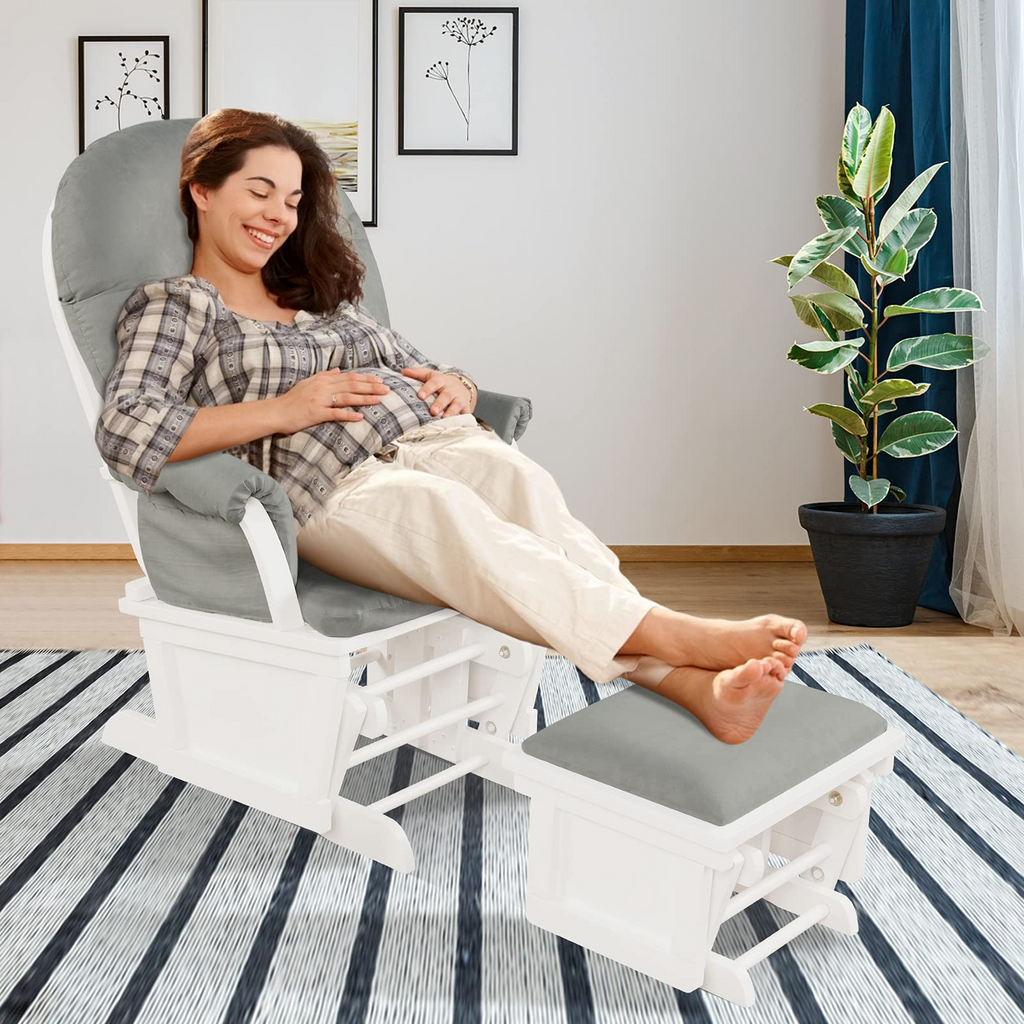 Costzon Glider and Ottoman Set