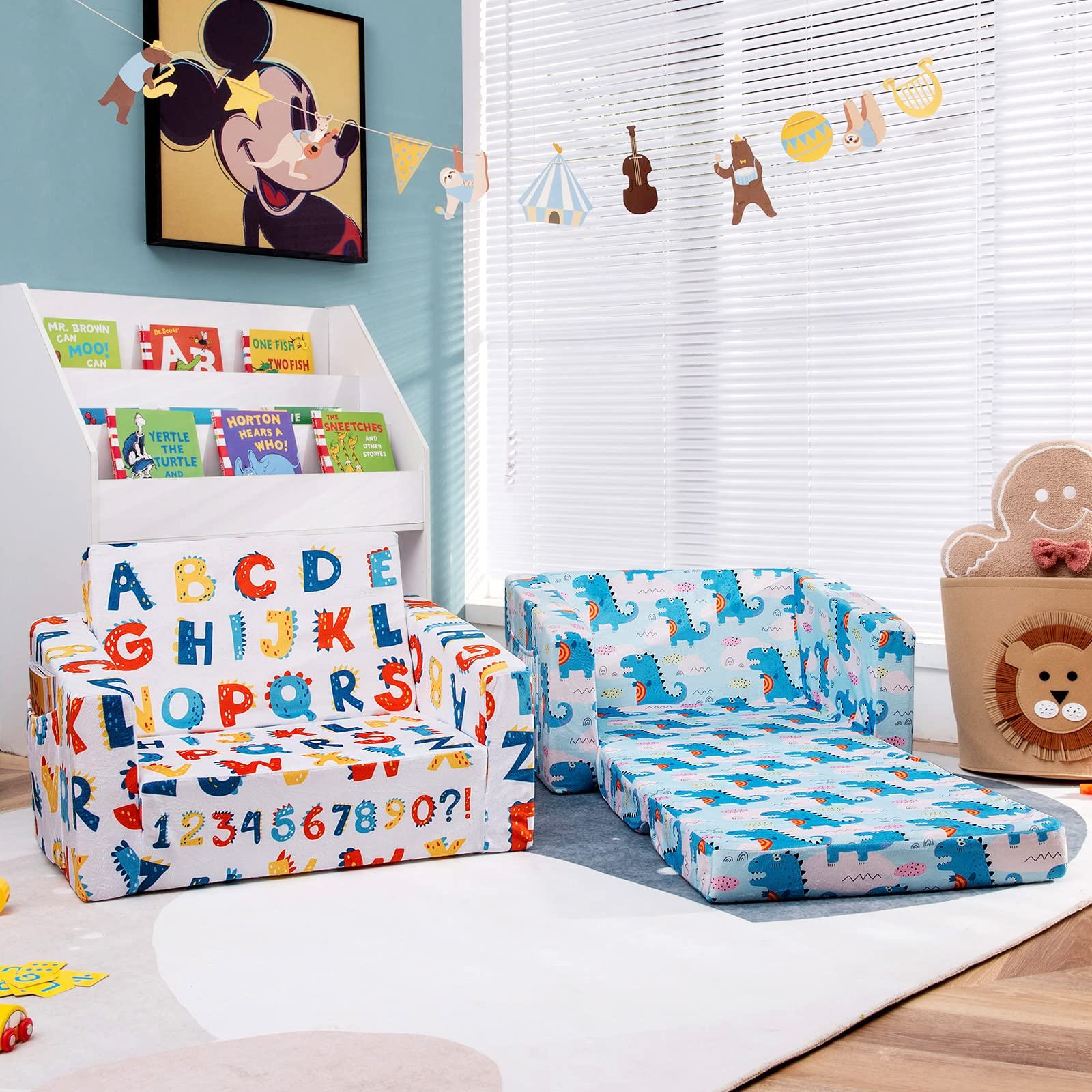 Kids fold discount out sofa