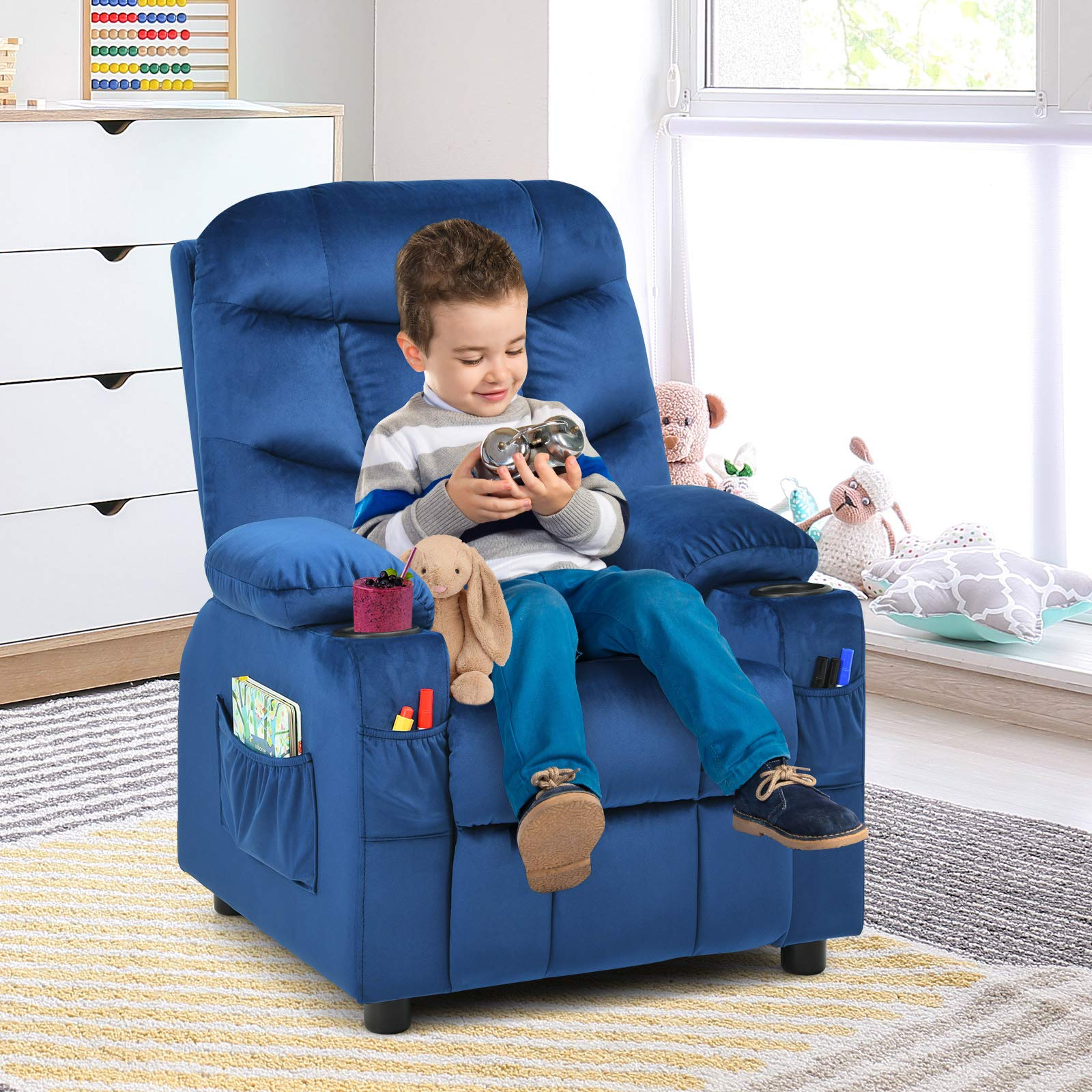 Blue clearance chair recliner