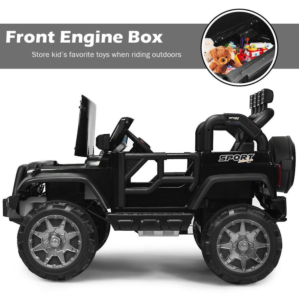 Costzon 2-Seater Ride on Truck, 12V Battery Powered Electric Vehicle Toy w/ 2.4G Remote Control - costzon