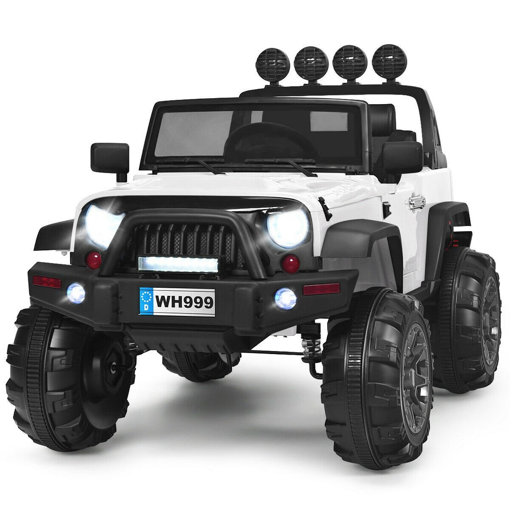 Costzon Ride on Truck, 12V Battery Powered Electric Vehicle w/ 2.4G Remote Control - costzon