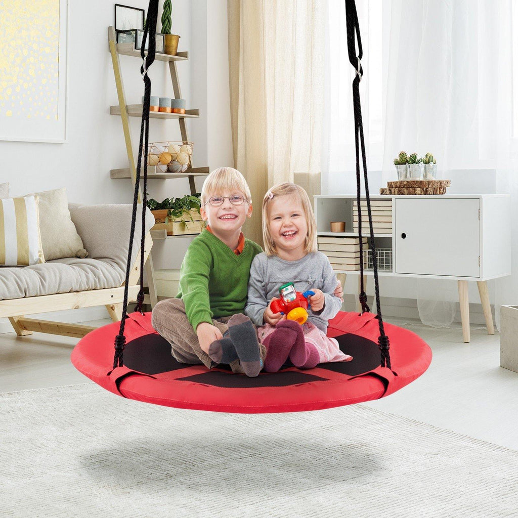 2 in 1 Kids Detachable Hanging Chair Swing Tent Set - costzon