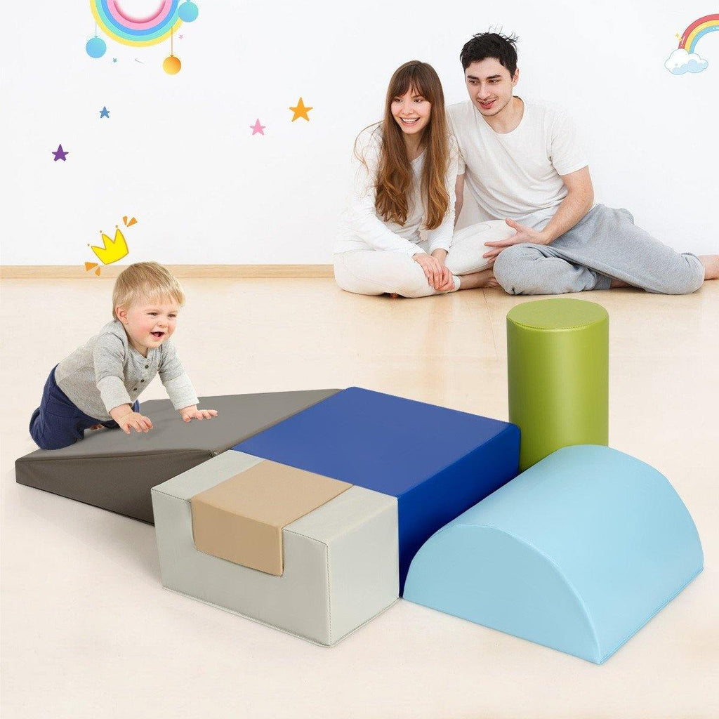 6-Piece Kids Crawl and Climb Foam Play Set - costzon