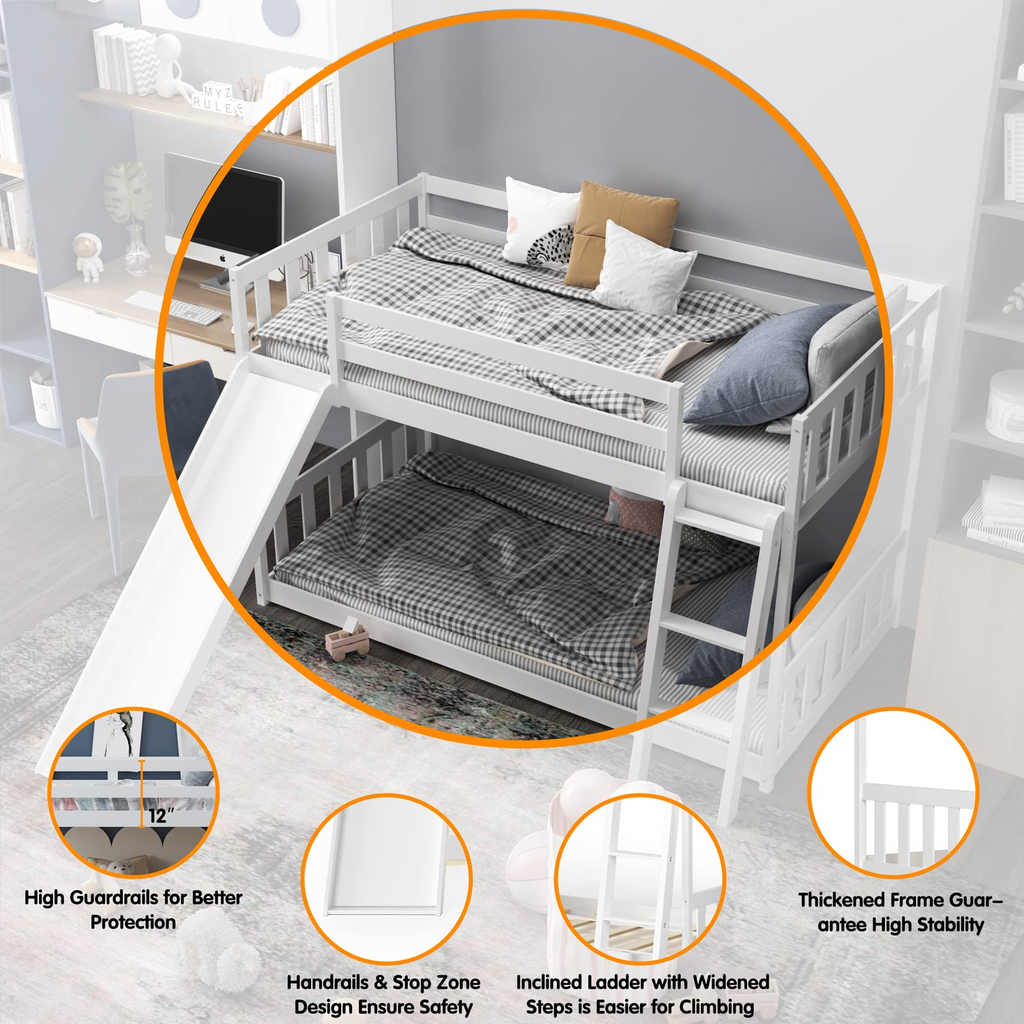 Twin Over Twin Bunk Bed - Costzon