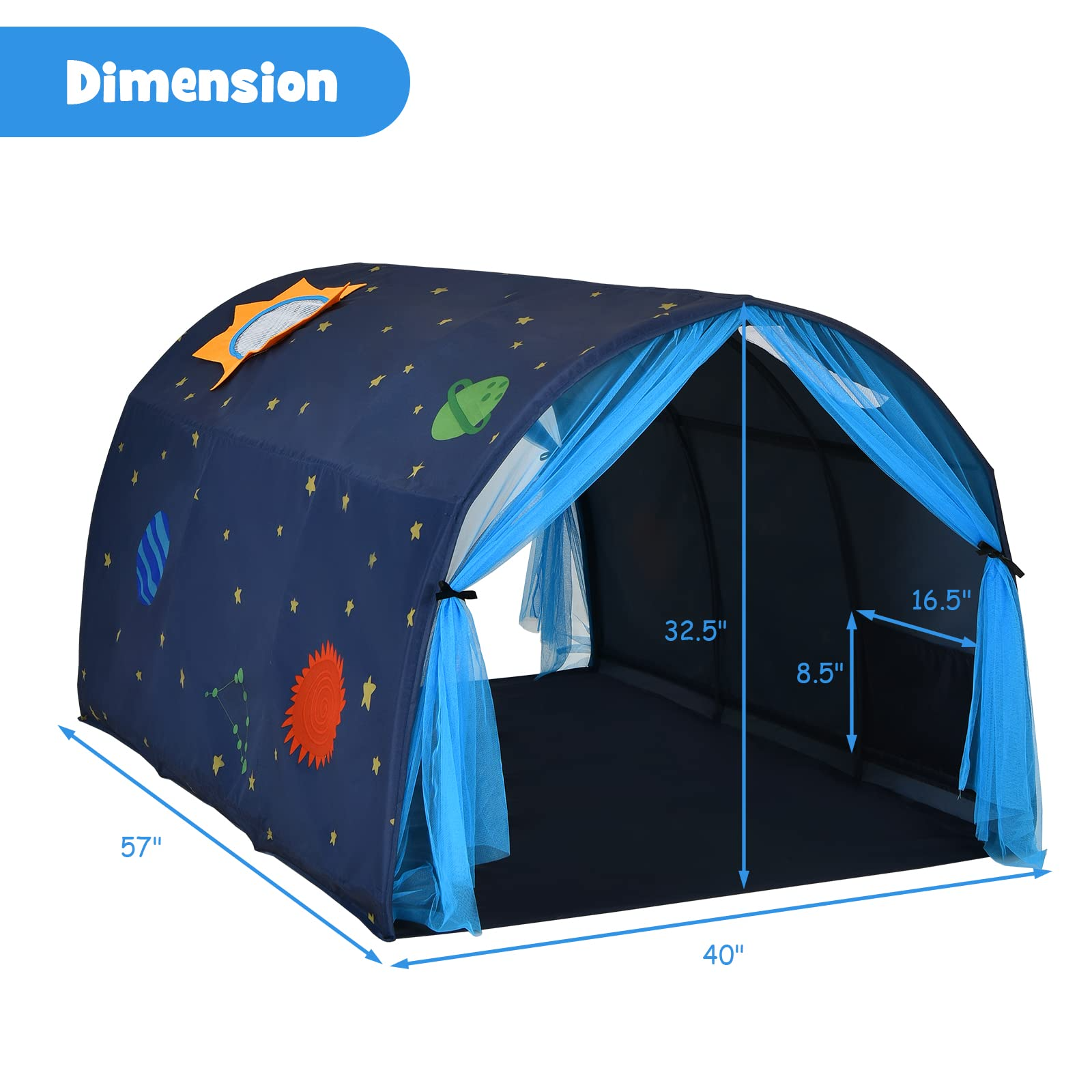 sleeping bed tent Costzon Kids Dream Bed Tent, Portable Baby Playhouse Privacy Space, Pr – costzon