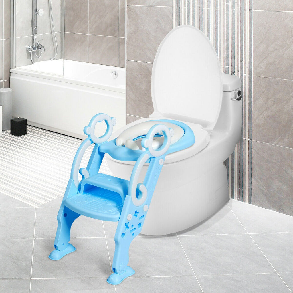 Kids Portable Potty Training Toilet Seat - costzon