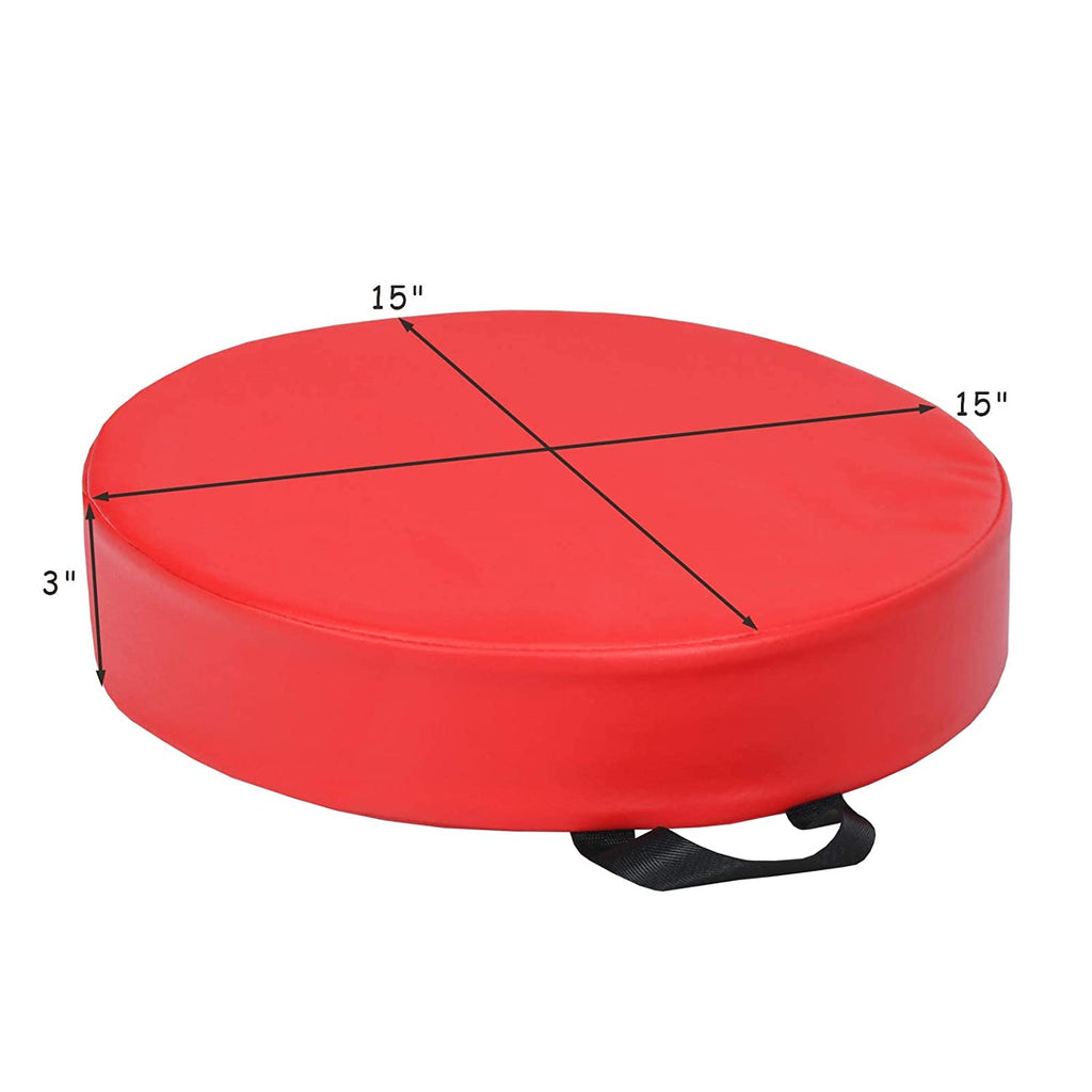 Costzon 6-Piece Kids Floor Cushion, 3" Thick Waterproof Foam Cushion w/ Handle, 15 inch Soft Flexible Seating for Classroom - costzon