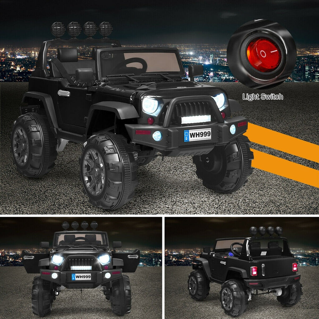 Costzon Ride on Truck, 12V Battery Powered Electric Vehicle w/ 2.4G Remote Control - costzon