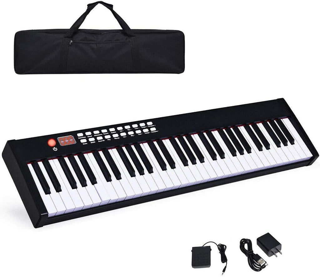 BX-II 61-Key Portable Digital Piano, Electric Keyboard - costzon