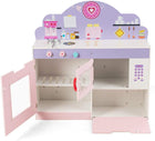 Costzon 2 in 1 Kids Play Kitchen and Restaurant, Double Sided Wooden Pretend Cooking Playset with Sink