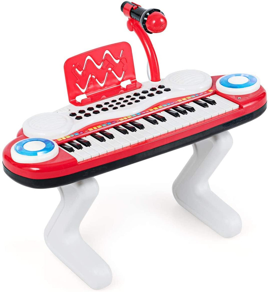 Costzon 37-Key Keyboard Piano for Kids with Detachable Legs, Music Score, Build-in MP3 Songs - costzon