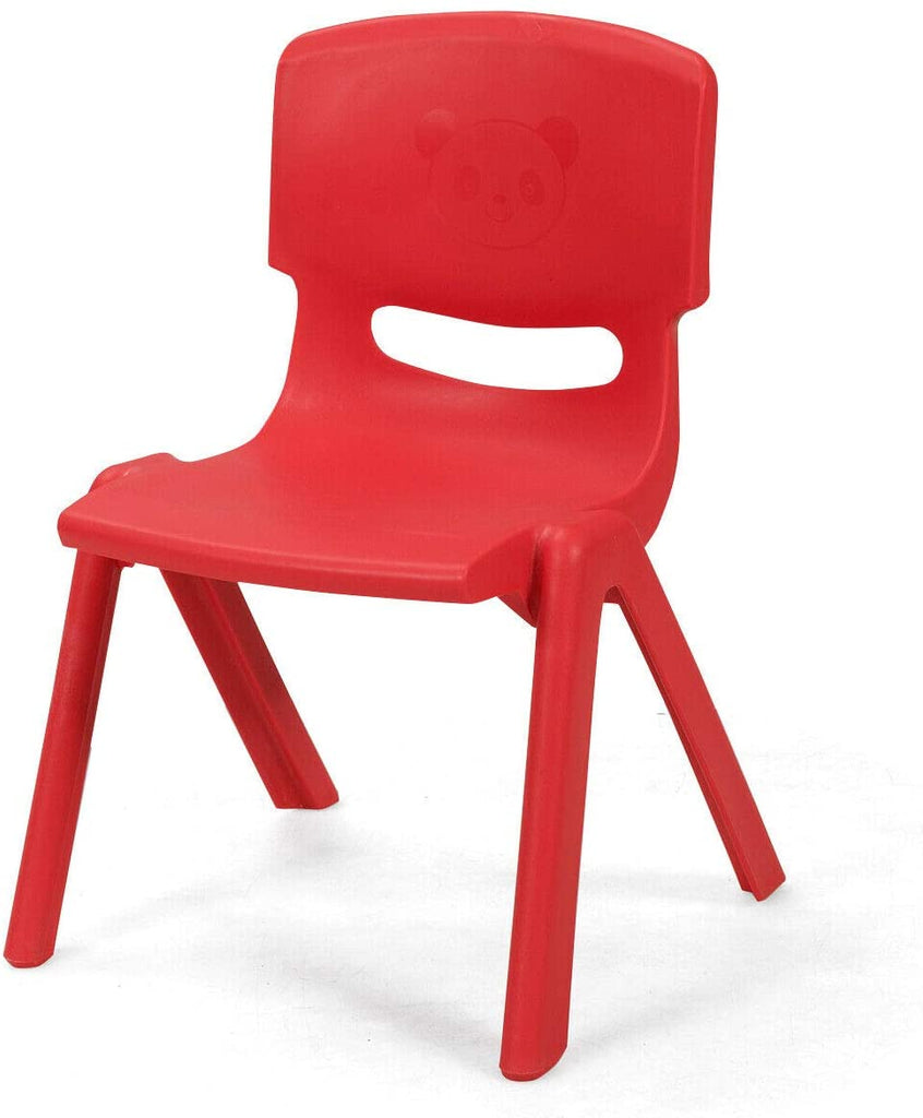 Plastic Stackable School Chairs, 4 Pack - costzon