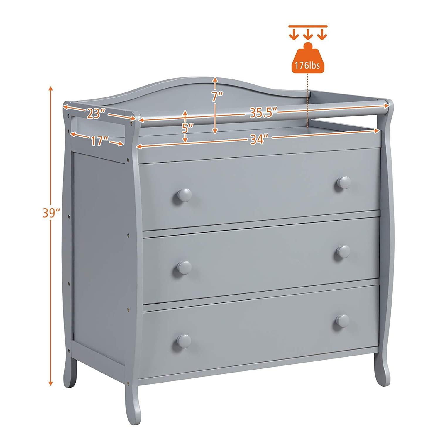Changing table rails clearance for dresser