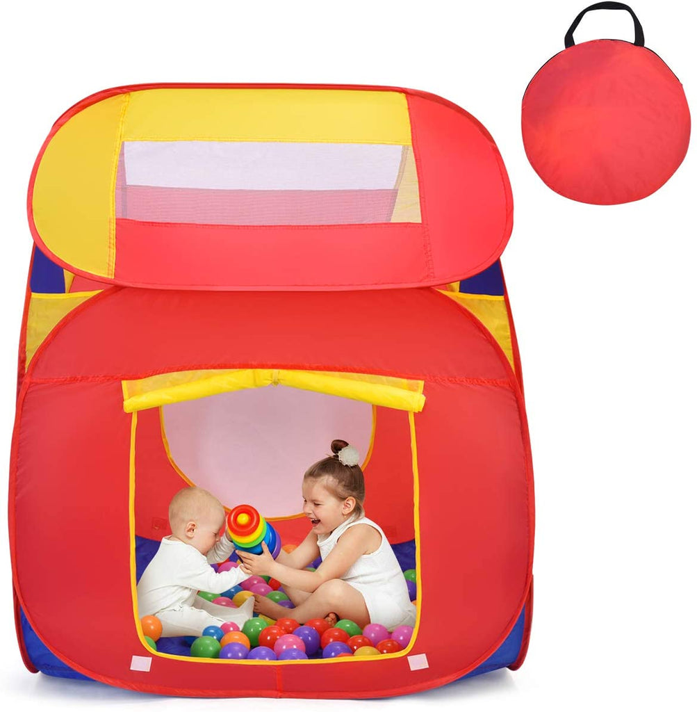 Ball Pit Play Tent for Kids, 100 Balls Included - costzon