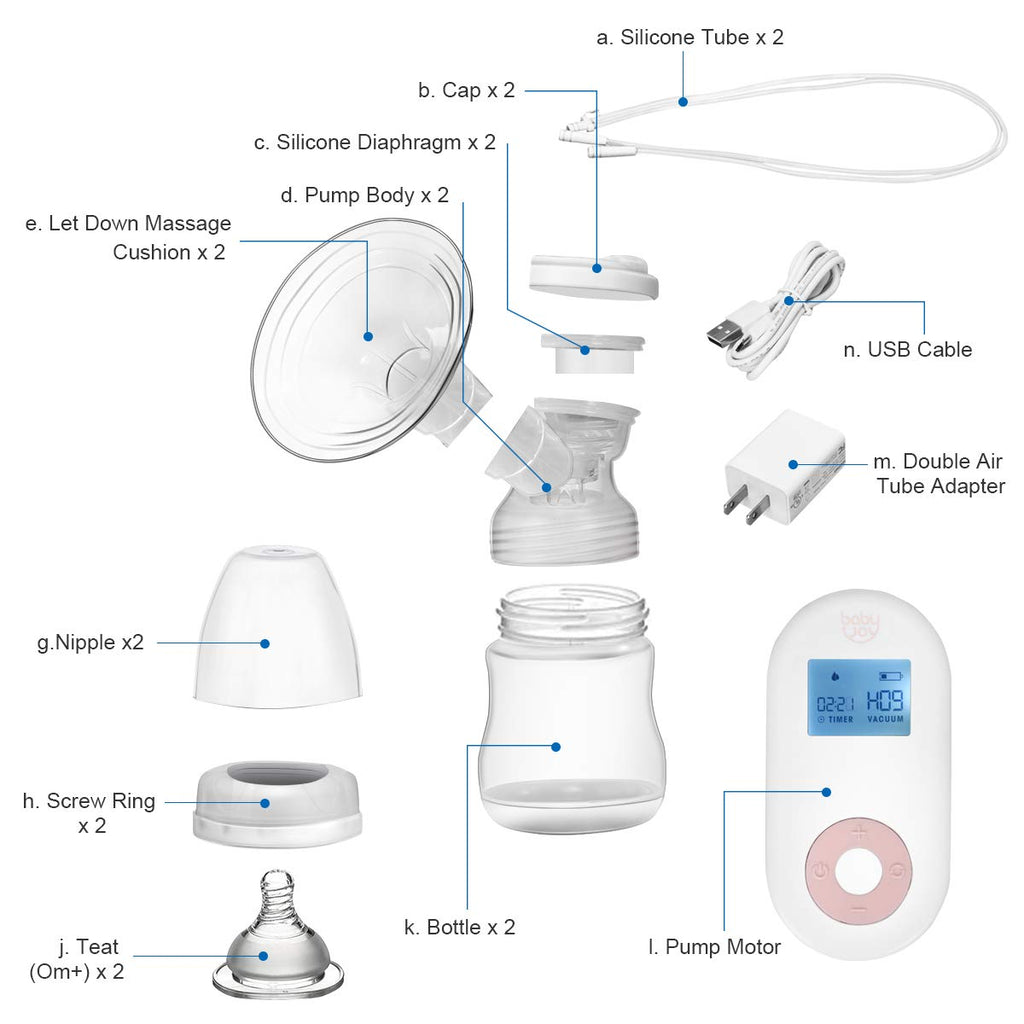 Electric Double Breast Pump with LCD Display Screen - costzon