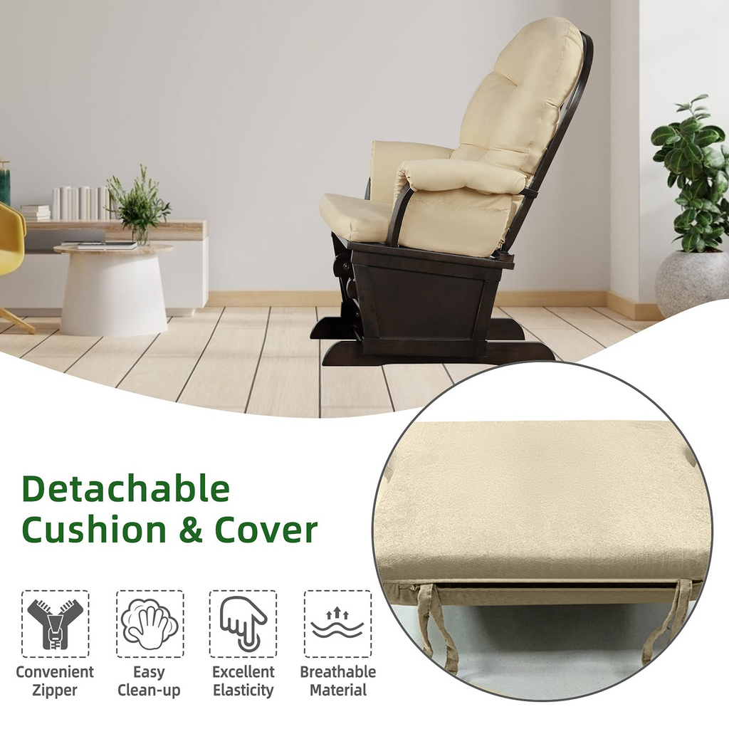Costzon Glider and Ottoman Set