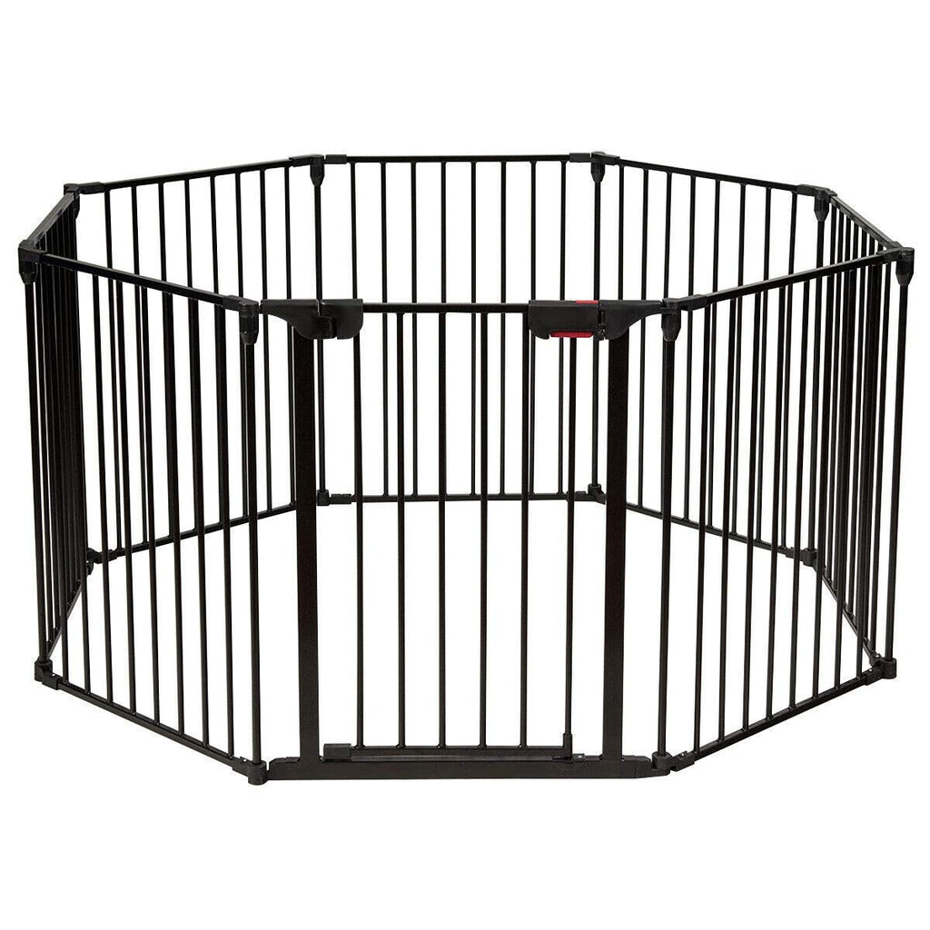 Costzon Baby Safety Gate, 6-Panel Fireplace Fence - costzon