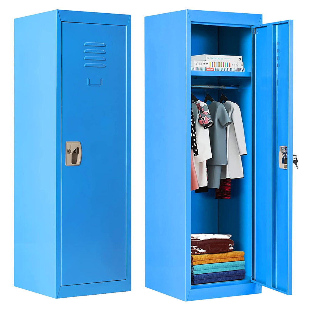 Costzon 48" Kids Metal Storage Locker, Single Tier Metal Locker - costzon