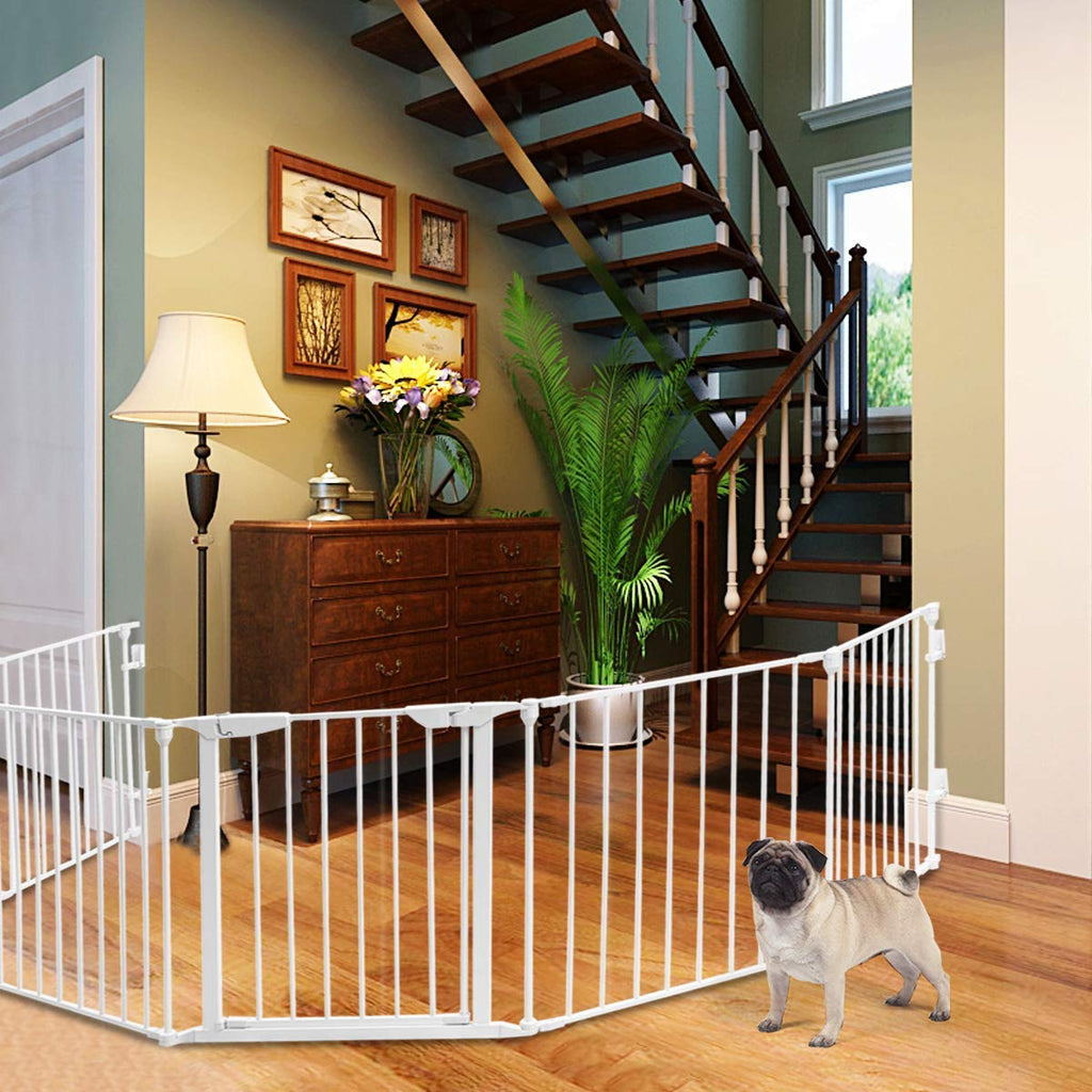 Costzon Baby Safety Gate, 6-Panel Fireplace Fence - costzon