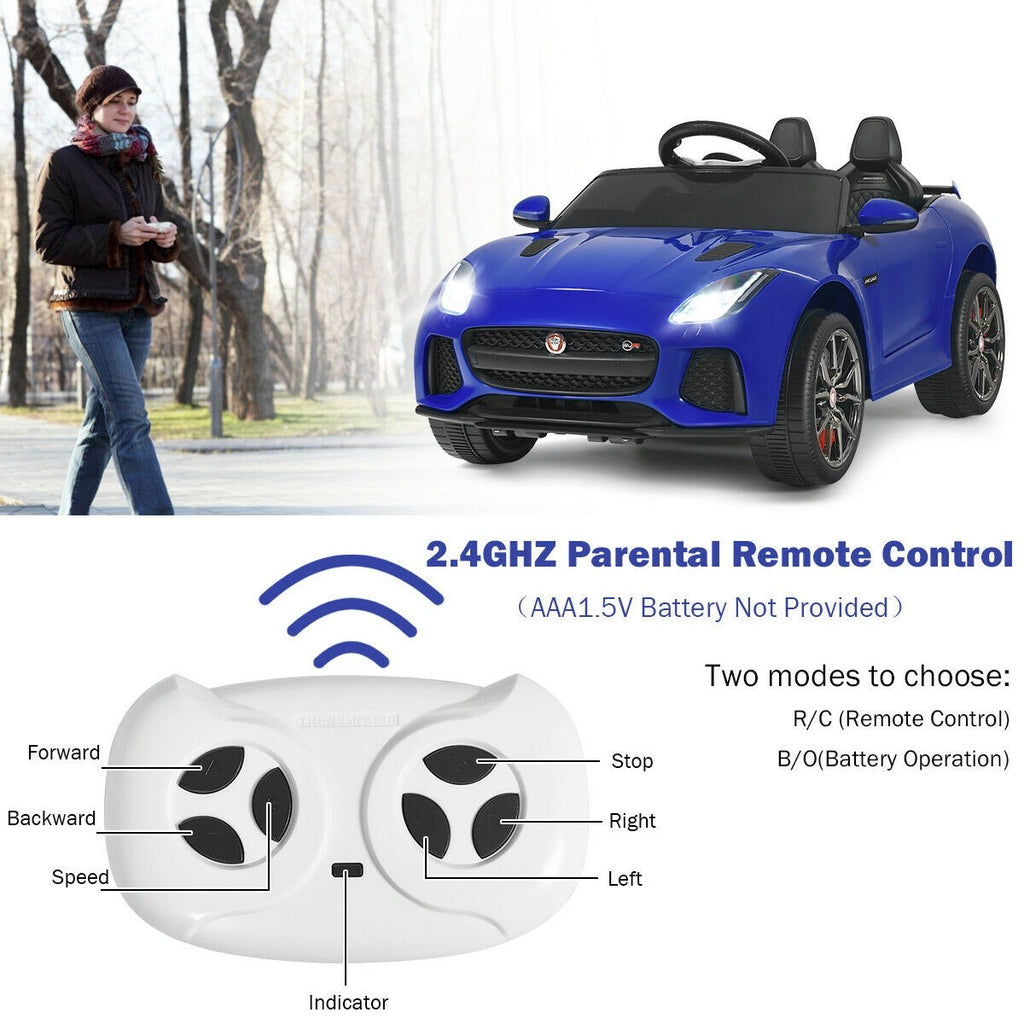 Costzon Ride on Car, 12V Licensed Jaguar F-Type SVR Battery Powered Ride on Toy w/ 2.4G Remote Control - costzon