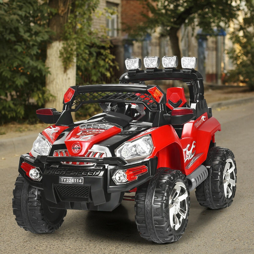 Costzon Ride On Truck, 12V Battery Powered Car (Red) - costzon