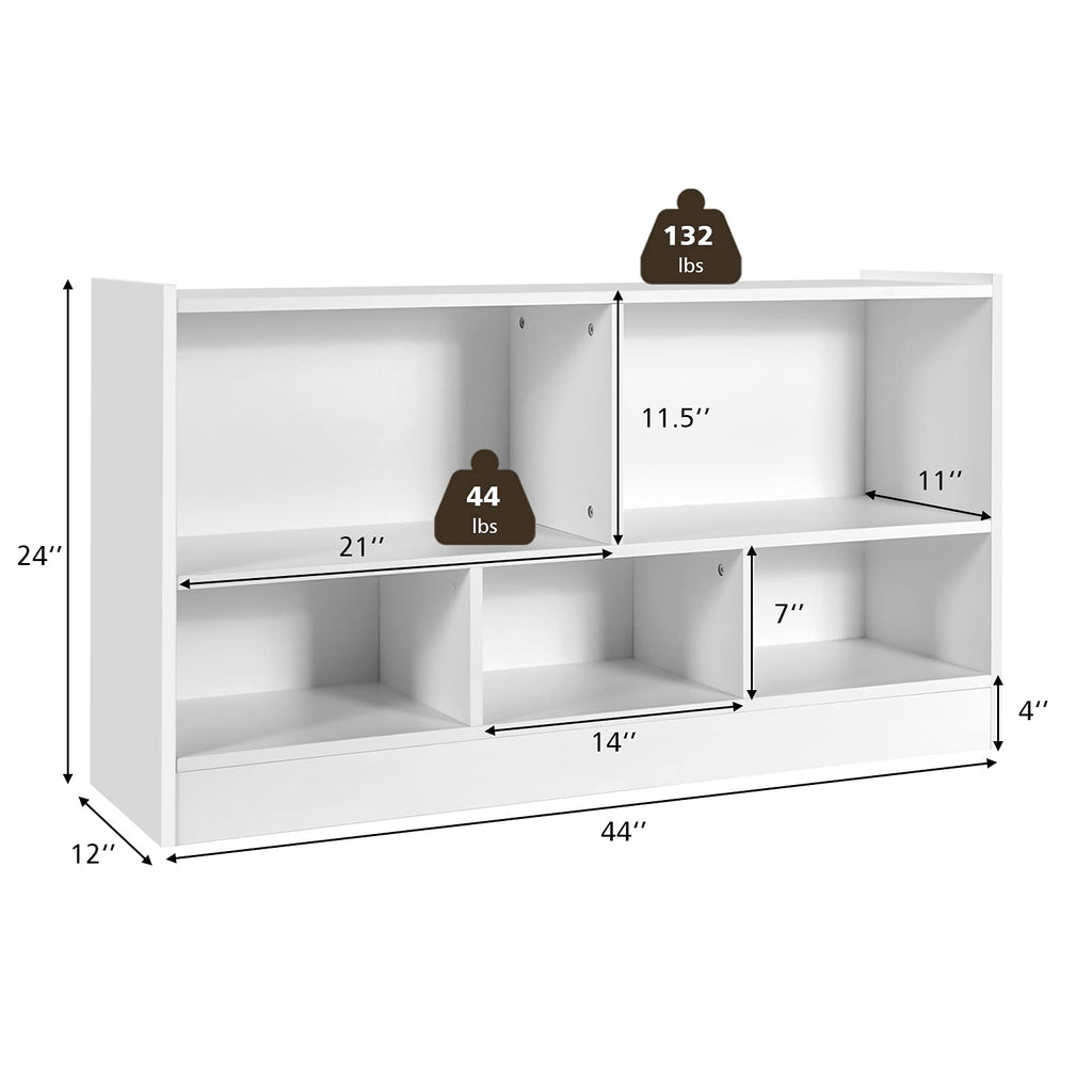 Costzon Wooden Bookshelf Daycare Furniture