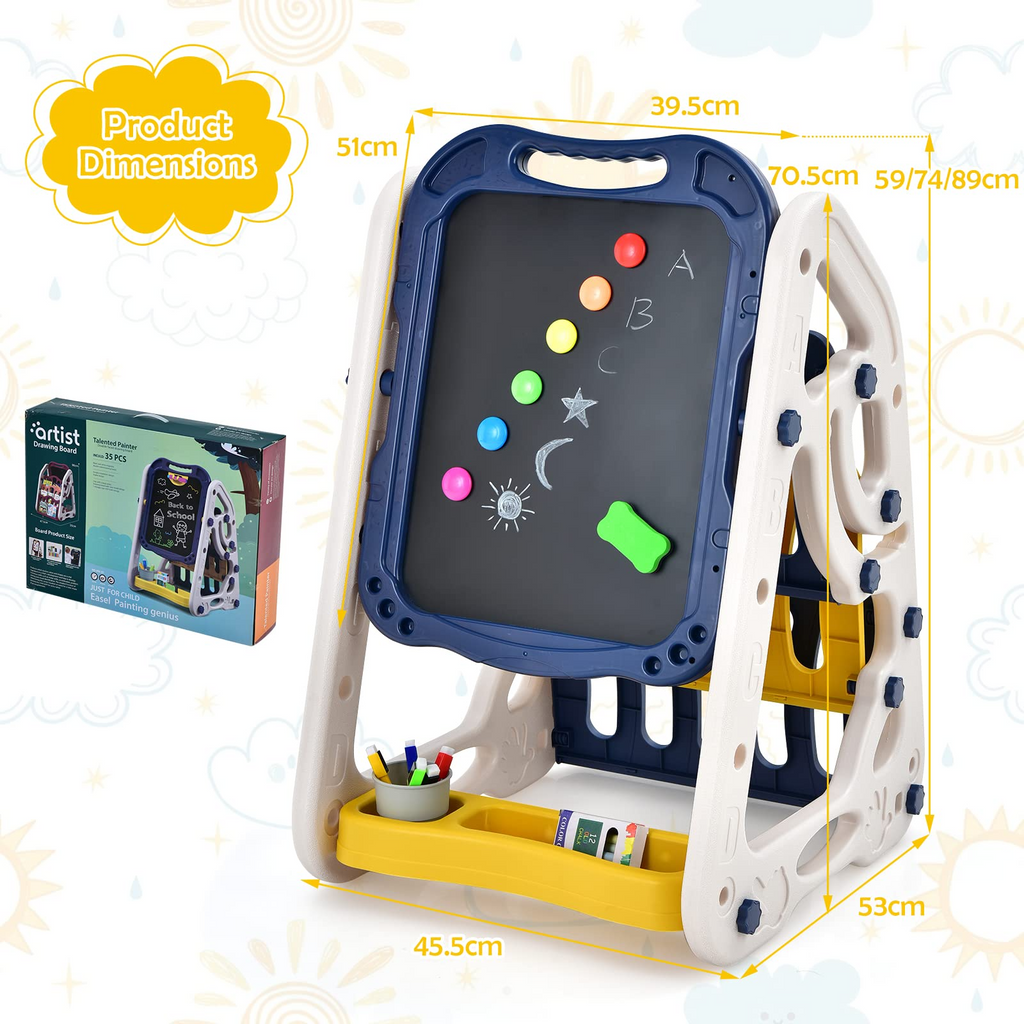 3 in 1 Art Easel for Kids - Costzon