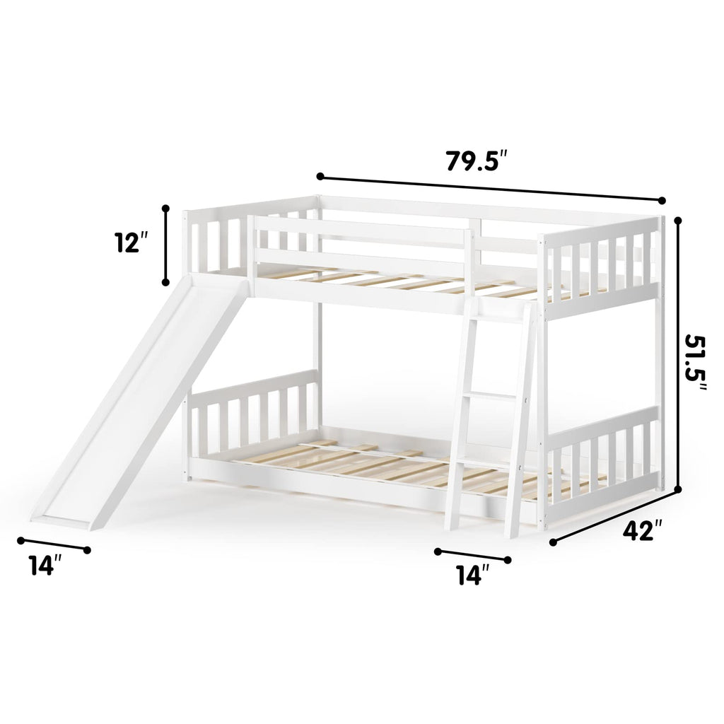 Twin Over Twin Bunk Bed - Costzon