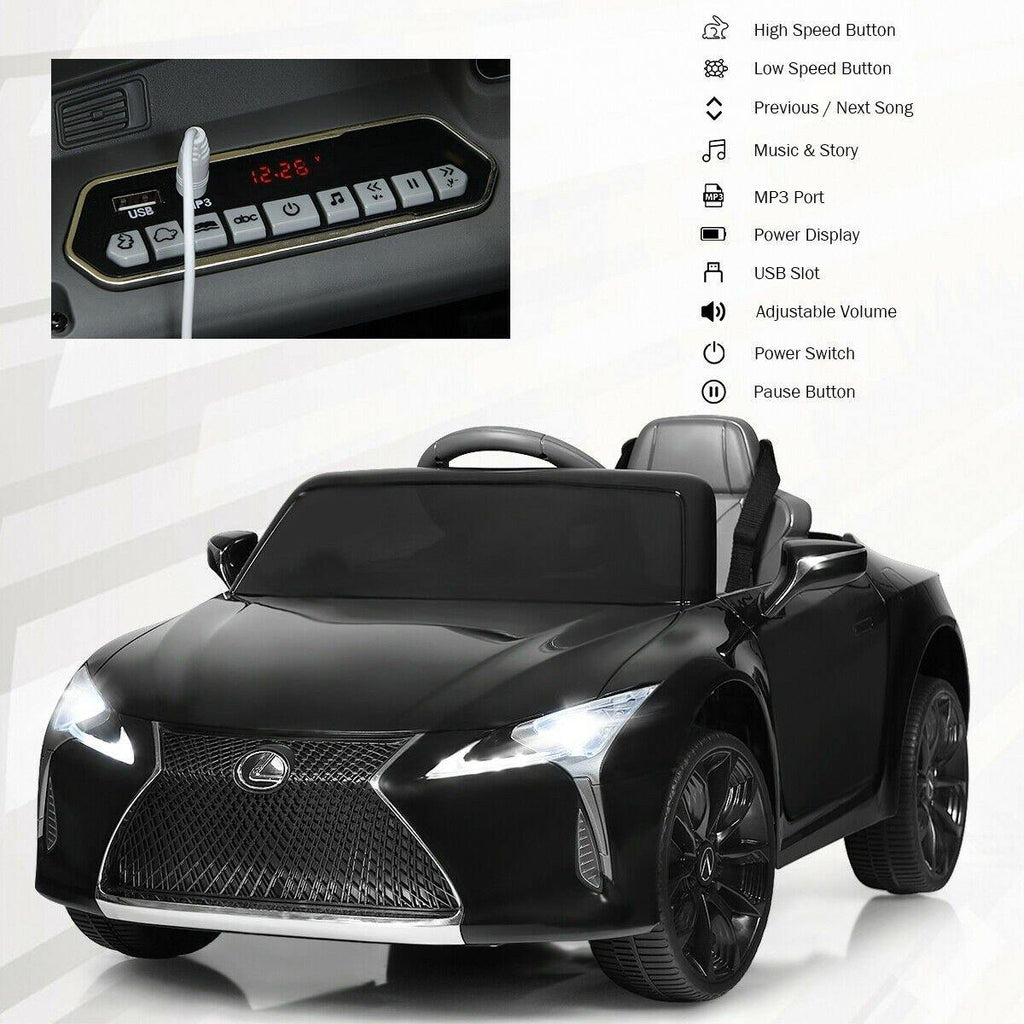 Costzon Ride on Car, Licensed Lexus LC500, 12V Battery Powered Car w/2.4G Remote Control - costzon