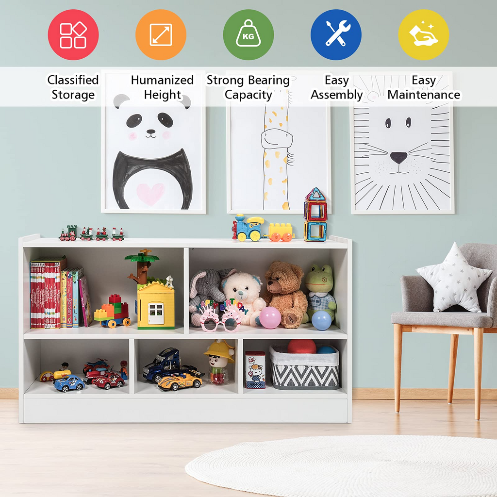 Costzon Wooden Bookshelf Daycare Furniture