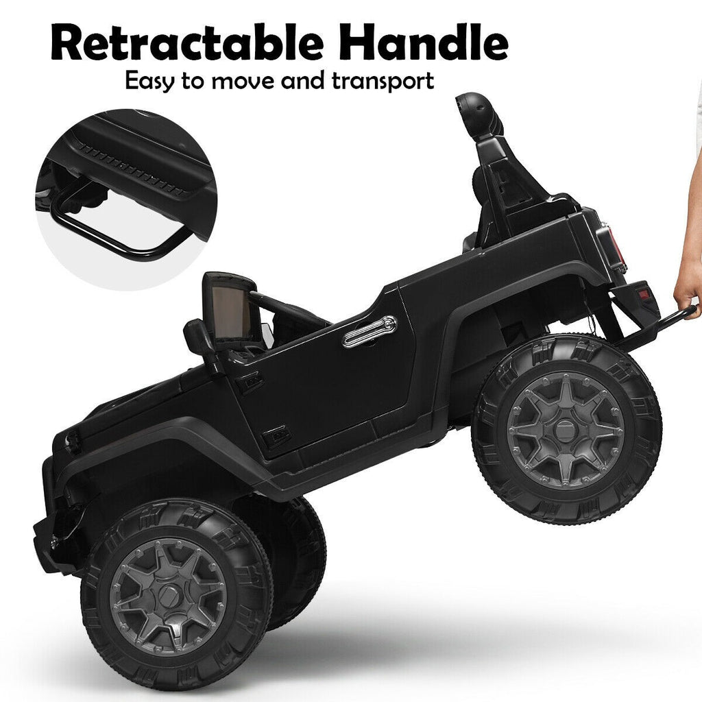 Costzon Ride on Truck, 12V Battery Powered Electric Vehicle w/ 2.4G Remote Control - costzon