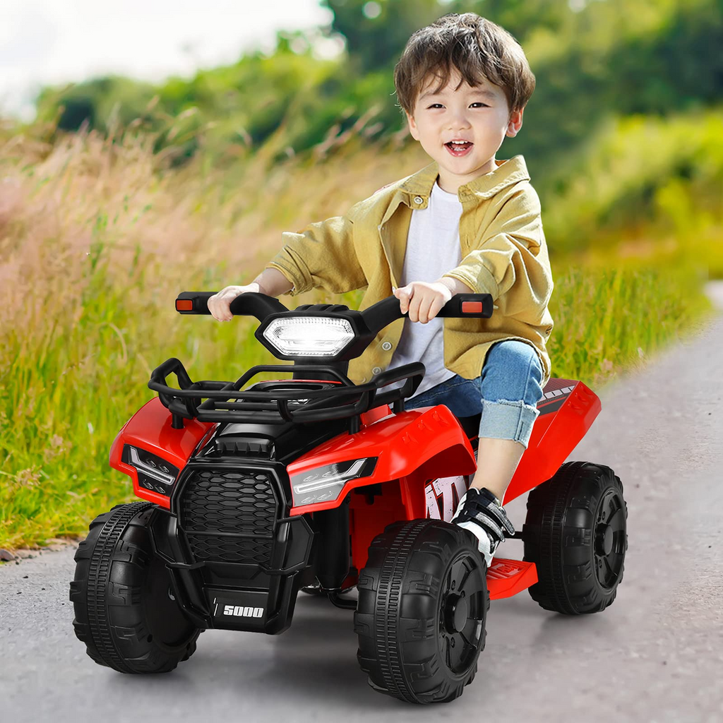 Kids ATV, 6V Battery Powered Electric Vehicle - Tangkula