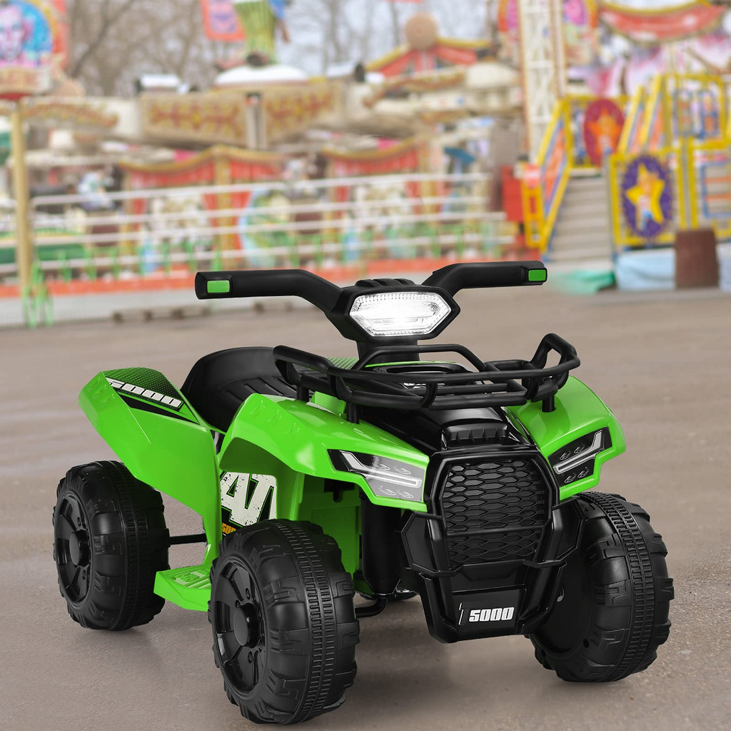 Kids ATV, 6V Battery Powered Electric Vehicle - Tangkula