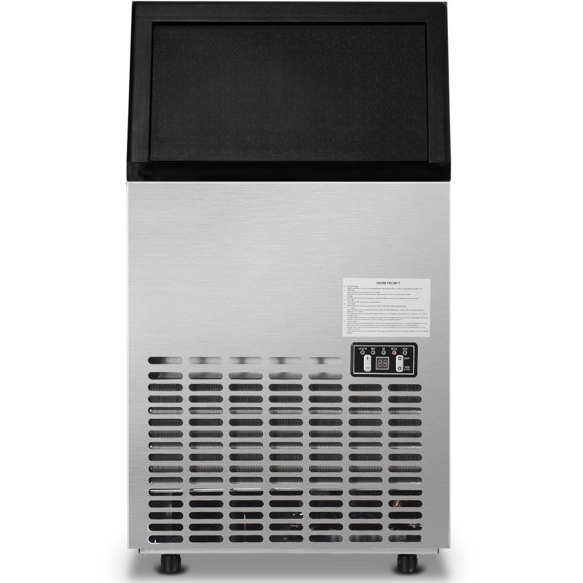 Commercial Ice Maker Built Stainless Steel Ice Maker 110LBS 24H 33LBS Storage Capacity
