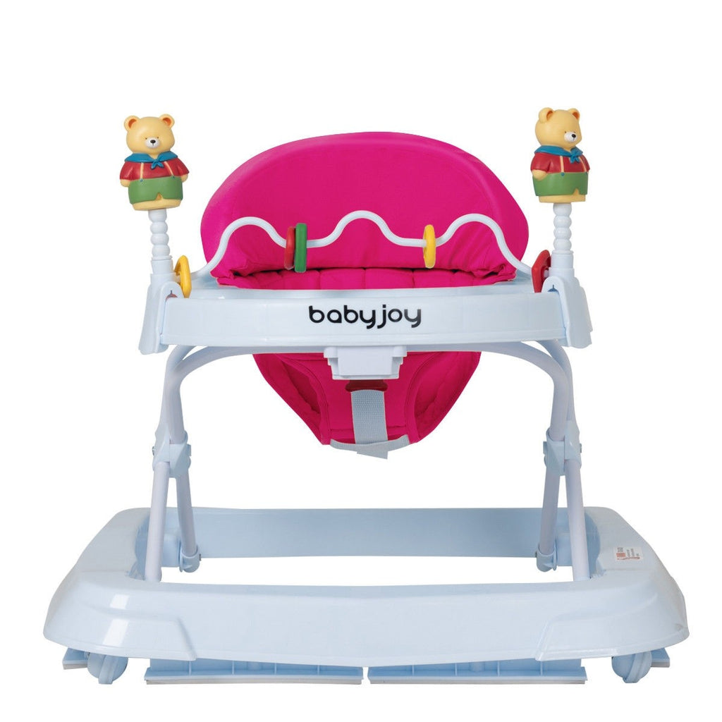 Baby Walker, Foldable Activity Walker Helper with Adjustable Height - costzon