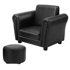 Costzon Children Sofa with Footstool, Kids Sofa with ASTM & CPSIA Certification, Mini Couch for Toddler