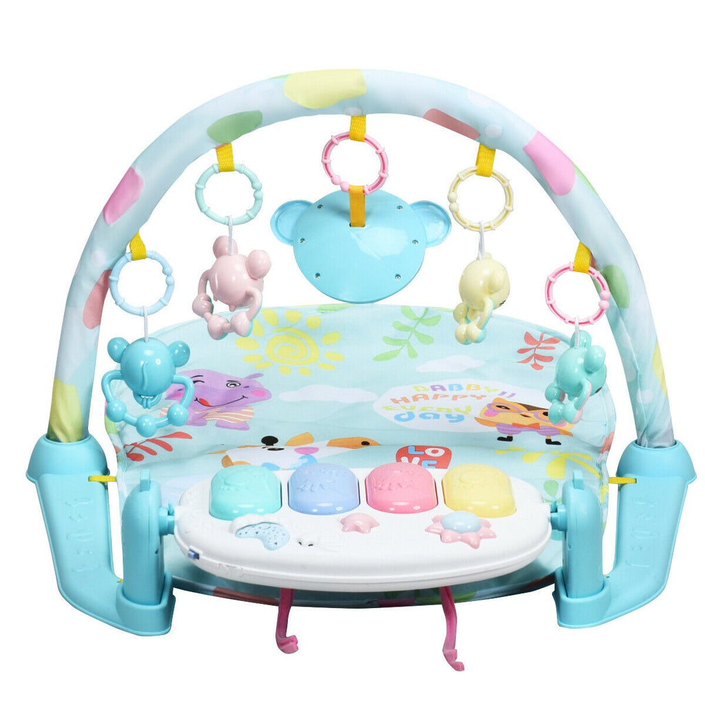 Baby Play Mat, Kick and Play Gym with Detachable Piano - costzon
