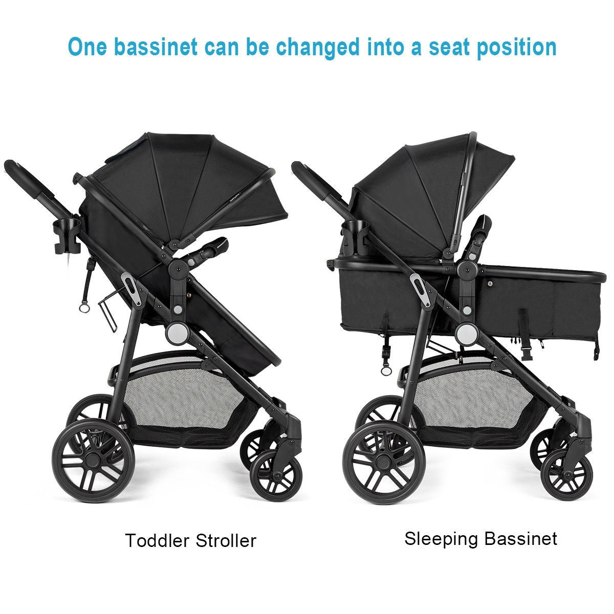 Carriola Para Bebe BABY JOY 2-in-1 Stroller Bassinet