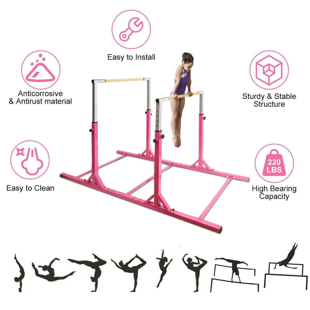 Double Horizontal Bars, Junior Gymnastic Training Parallel Bars - costzon