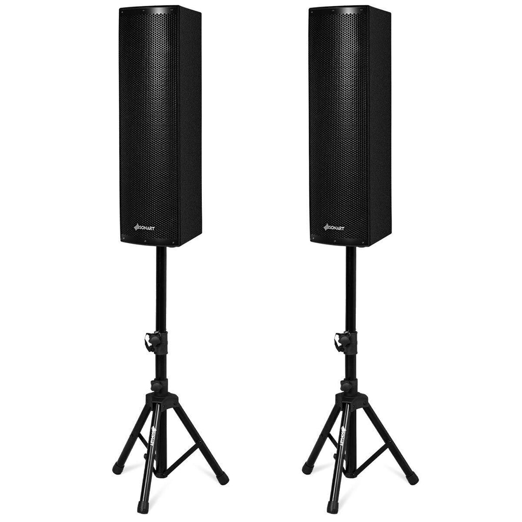 Costzon Active 3-Way 6.5'' 200W All-in-one PA Speaker DJ Loud Speaker with Bluetooth - costzon