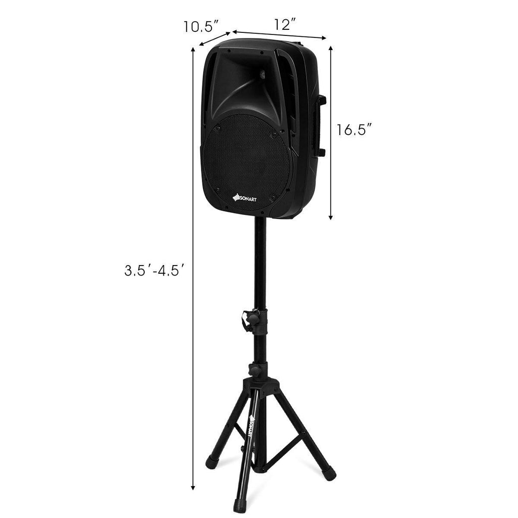 Costzon Portable 1600W 2-Way Powered PA Speaker System (2-Way) - costzon