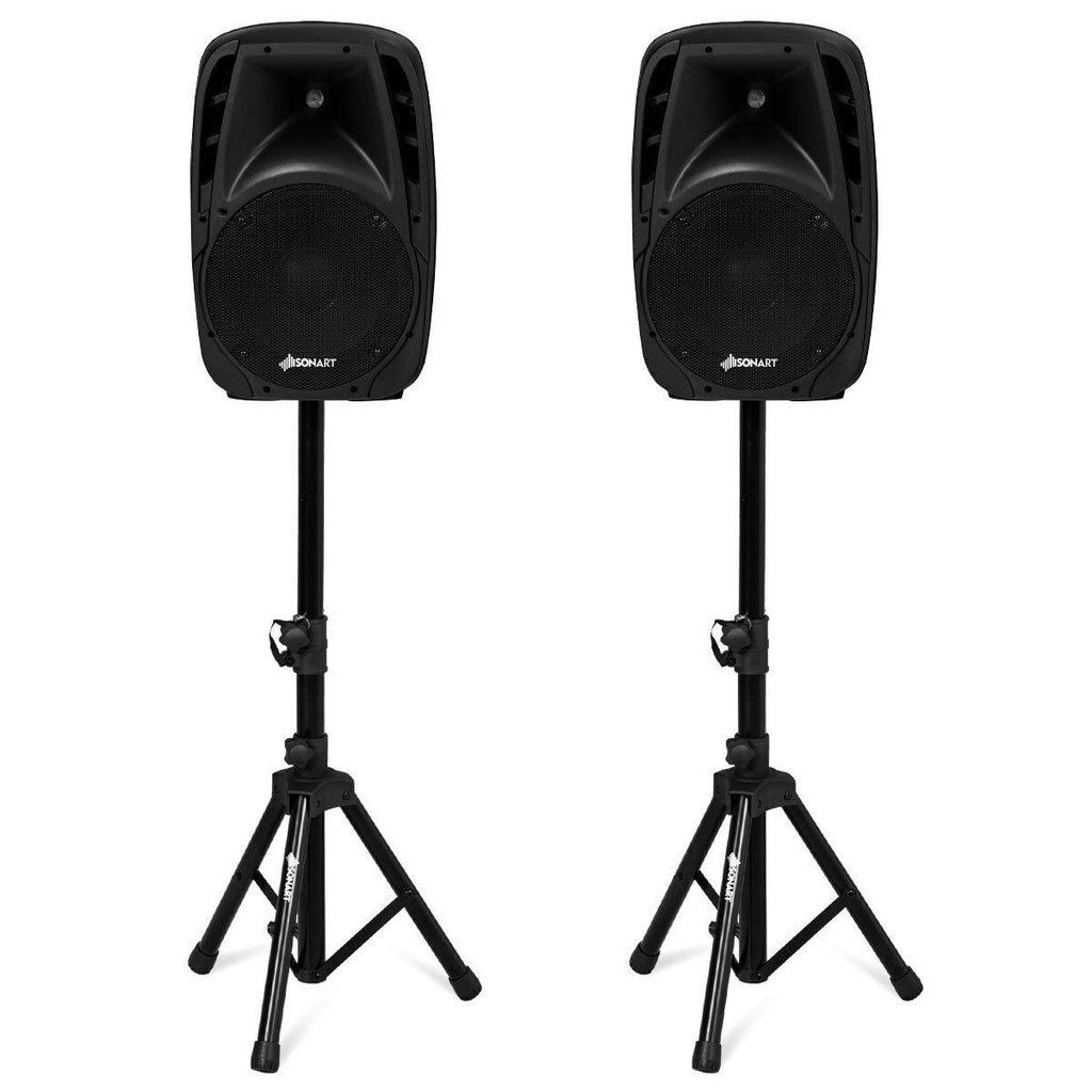 Costzon Portable 1600W 2-Way Powered PA Speaker System (2-Way) - costzon