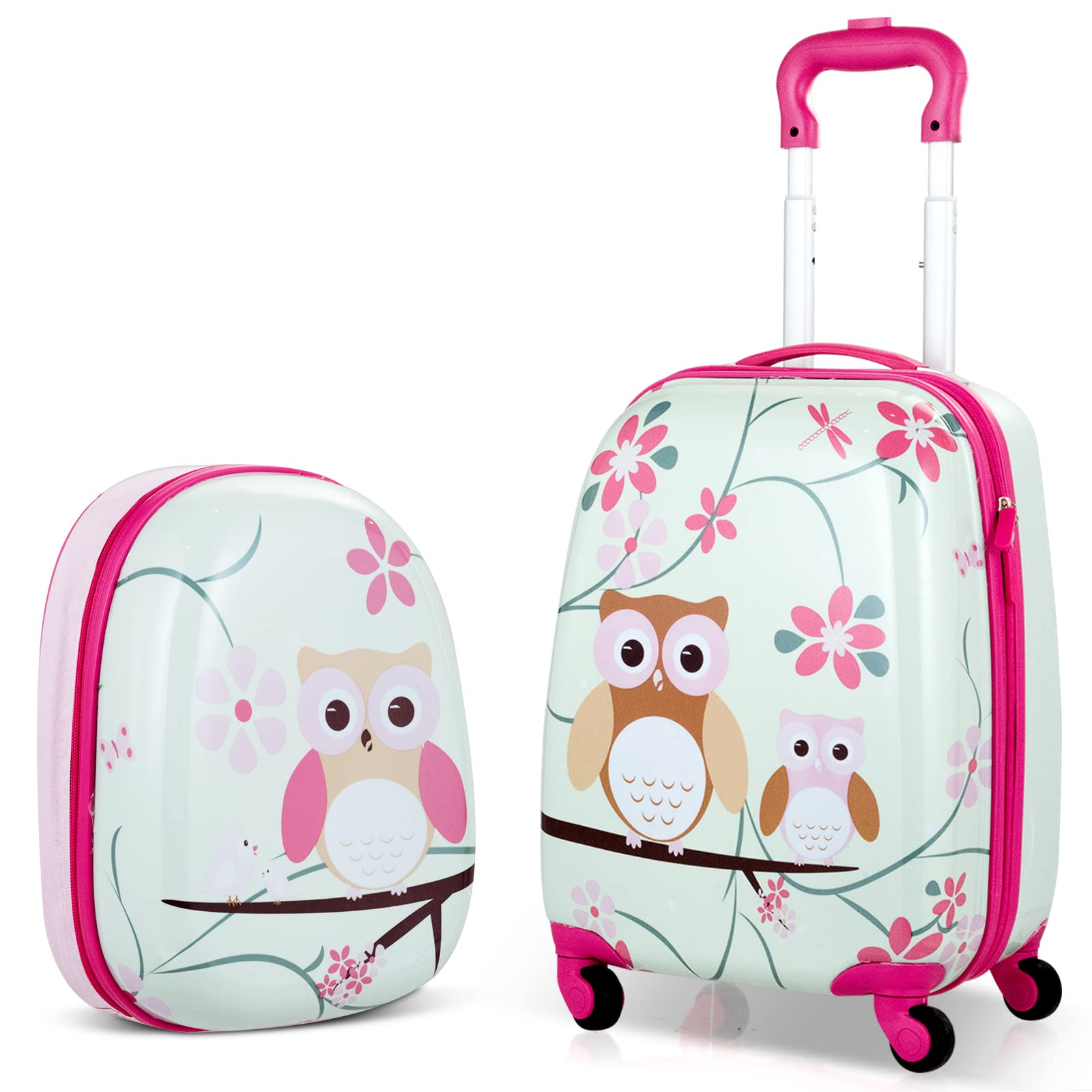 BABY JOY 2 PC Kids Luggage 16 Toddlers Carry on Suitcase 12 Backp costzon